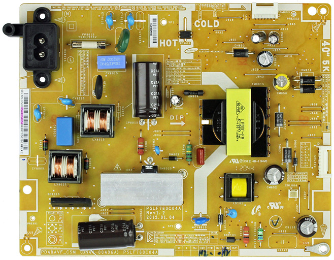 Samsung BN44-00496A (PSLF760C04A) Power Supply LED Board - Click Image to Close